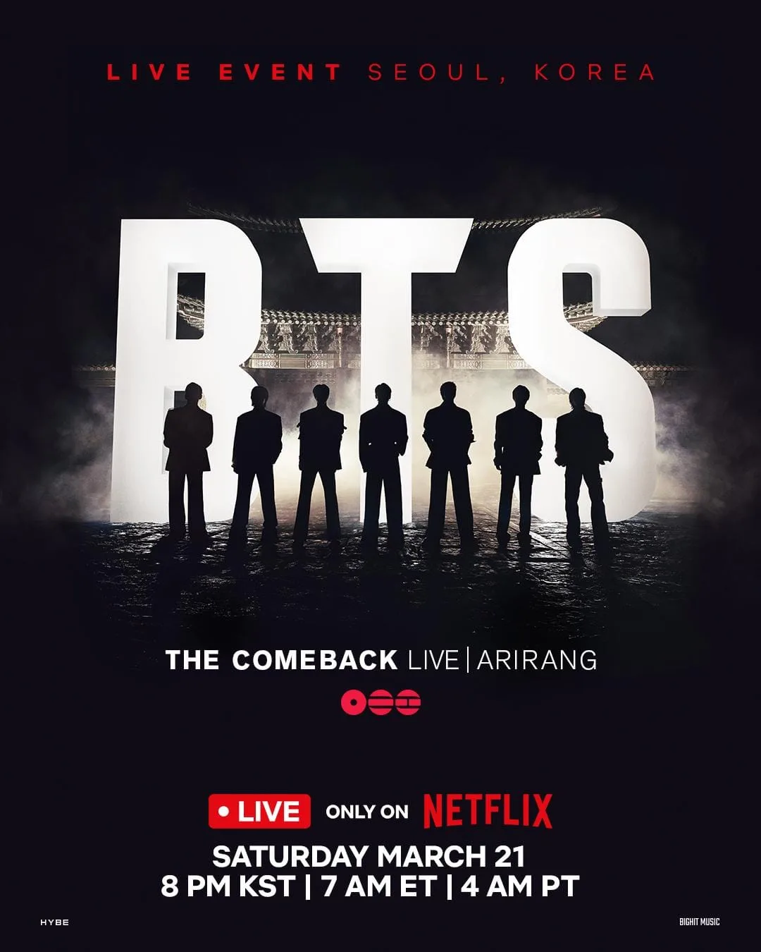 BTS the Comeback Live Arirang (2026) ไลฟ์สด การกลับมาของ BTS